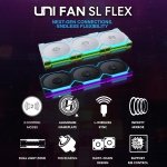 Lian Li UNI Fan SL Flex 120, Reverse Blade ARGB, 3 Pack, White - Image 2