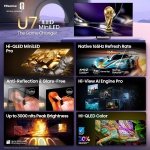 Hisense 65" U7 Mini-LED ULED 4K UHD Best Premium Gaming Smart Google TV - Image 4