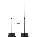 Rockville RLF2 Black 10 Foot Solid Base DJ Speaker/Lighting/Projector Stand - Image 2