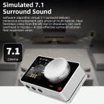 SMSL Nano ONE Pro External Sound Card, Hi-Fi DSP Chip,Virtual 7.1 Surround Sound - Image 5