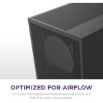 NZXT H5 Flow - Compact ATX Mid-Tower PC Case - Black - Image 5