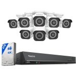 REOLINK 16CH 4K Security Bullet Camera System with 4TB HDD RLK16-800B8