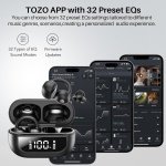 TOZO OpenEarRing Open Ear Earbuds 40H Bluetooth 5.4 Lightweight Comfort - Image 7
