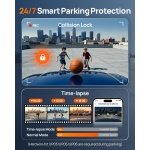 70mai A810 Lite 4K Dash Cam Front and Rear, 5GHz Wi-Fi 6 DashCam, Car Camera 4G - Image 6