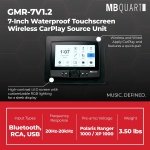 MB Quart 7" Touchscreen, Wireless CarPlay Android Auto Receiver Head Unit - Image 4