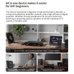 SMSL AO300 PRO DAC Amplifier | CS43131 USB/Coax/Opt/RCA Input MQA DAC - Image 3