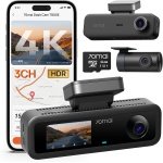 70mai 4K Dash Cam Front and Rear Inside, 3 Channel Car Dash Camera for Cars