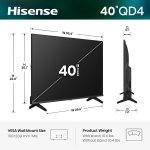 Hisense 40-Inch Class QD4SR Series Hi-QLED FHD Smart Roku TV (40QD4SR, 2026 - Image 3