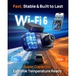 70mai A810 Lite 4K Dash Cam Front and Rear, 5GHz Wi-Fi 6 DashCam, Car Camera 4G - Image 8