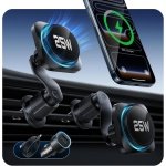 ESR OmniLock Qi2.2 25W Certified MagSafe Car Mount Charger with Cryoboost