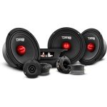 DS18 Bundle Car Speakers 4X PRO-GM6B 6.5" Midrange Speakers and 4X PRO-TWX1/BK