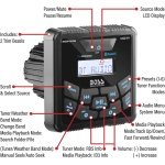 BOSS Audio Systems MGR450B Marine Boat Bluetooth Stereo, Amplified, No CD - Image 3