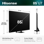 Hisense 85" U7 Mini-LED ULED 4K UHD Best Premium Gaming Smart Google TV - Image 3
