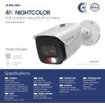 AMLINK 4K POE Security Camera System Outdoor, 8CH POE NVR, 4pc 4K Bullet Camera - Image 7