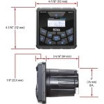 BOSS Audio Systems MGR450B Marine Boat Bluetooth Stereo, Amplified, No CD - Image 5
