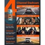 Vantrue N5 4 Channel WiFi 360° All Sides Dash Cam - Image 2