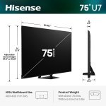 Hisense 75" U7 Mini-LED ULED 4K UHD Best Premium Gaming Smart Google TV - Image 3