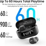 TOZO NC9 Hybrid Active Noise Cancelling Wireless Earbuds, 60H, LED Display - Image 4