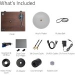 Fluance RT85 Turntable with Ortofon Cartridge, Acrylic Platter, Speed Control - Image 9