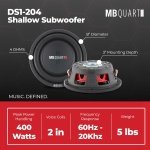 MB Quart 8 Inch 400 Watt MAX 200 Watt RMS 4 Ohm Dual Voice Coil - Image 4