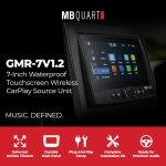 MB Quart 7" Touchscreen, Wireless CarPlay Android Auto Receiver Head Unit - Image 2