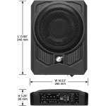 Planet Audio P10AW 10 Inch 1000 Watt Powered 4 Ohm Under Seat Car Subwoofer - Image 4