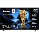 Hisense 55" U6 Pro Series Mini‑LED ULED 4K UHD HDR Gaming AI Smart Fire TV