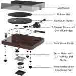 Fluance RT82 Reference High Fidelity Vinyl Turntable Record Player with Ortofon - Image 5