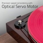 Fluance RT85 Turntable with Ortofon Cartridge, Acrylic Platter, Speed Control - Image 3